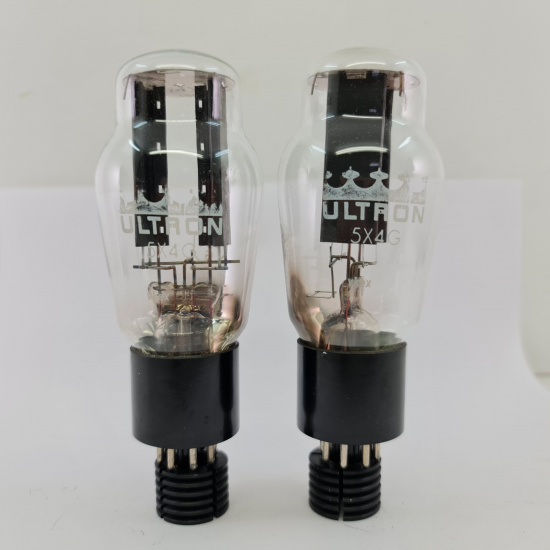 2 X 5X4G ULTRON TUBE. 1950s...