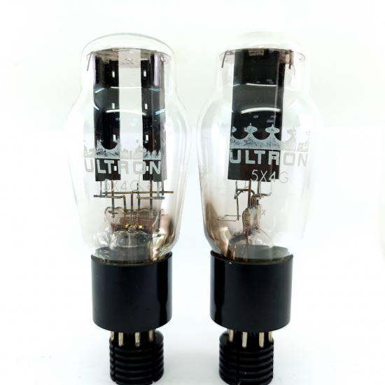 2 X 5X4G ULTRON TUBE. 1950s...