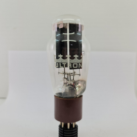 1 X 5X4G ULTRON TUBE. 1950s FIVRE PROD. BLACK PLATES. RECTANGULAR GETTER. 5. CH151