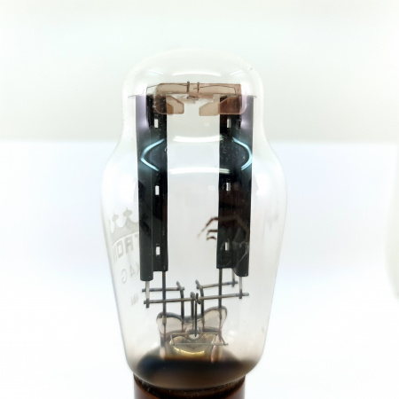 1 X 5X4G ULTRON TUBE. 1950s FIVRE PROD. BLACK PLATES. RECTANGULAR GETTER. 5. CH151