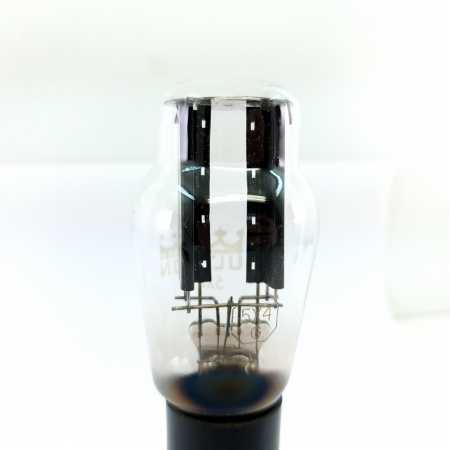 1 X 5X4G ULTRON TUBE. 1950s PROD. BLACK PLATES. RECTANGULAR GETTER. 6. CH151