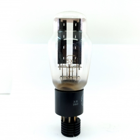 1 X 5X4G GENERAL ELECTRIC TUBE. 1950s PROD. BLACK PLATES. 1. CH152