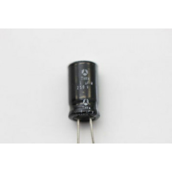 ELECTROLYTIC CAPACITOR THOMSOM 1uF 250V NOS (NEW OLD STOCK) 1PC CA74U279F300916