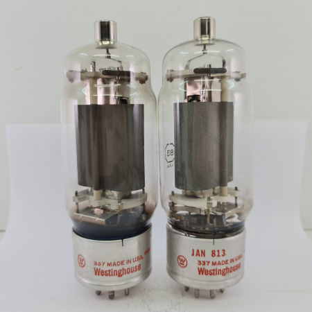 2 X JAN 813 WESTINGHOUSE TUBE. 1960s PRODUCTION. PAIR. 10. CH154