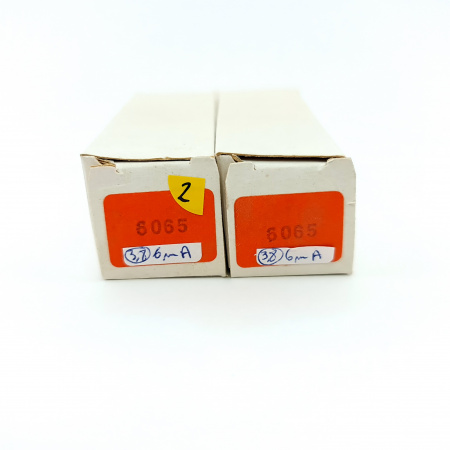 2 X 6065 / CV4015 / M8161 TUBE. MATCHED PAIR. 2. CH156