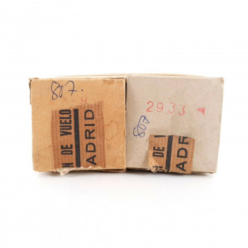 2 X 807 / M5B/250A TUBE. MARCONI PRODUCTION. DUAL GETTER. BLACK PLATES. CN  ENA