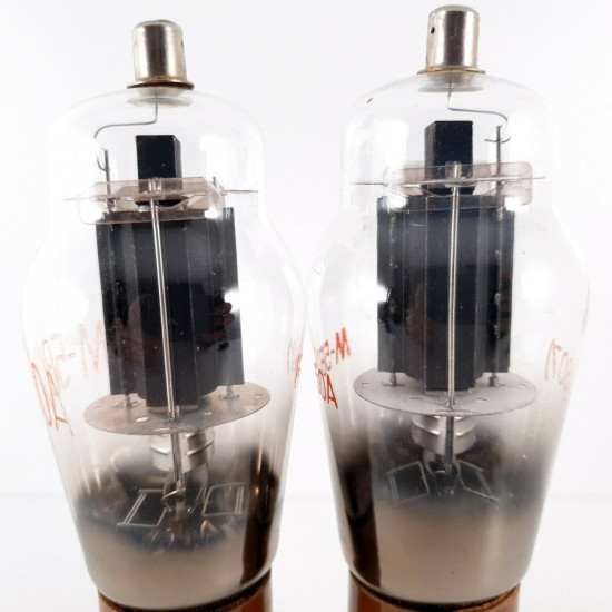 2 X 807 / M5B/250A TUBE. MARCONI PRODUCTION. DUAL GETTER. BLACK PLATES. CN  ENA