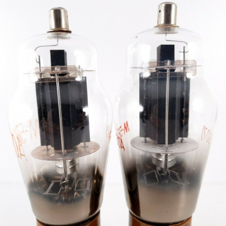 2 X 807 / M5B/250A TUBE. MARCONI PRODUCTION. DUAL GETTER. BLACK PLATES. CN  ENA