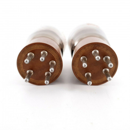 2 X 807 / M5B/250A TUBE. MARCONI PRODUCTION. DUAL GETTER. BLACK PLATES. CN  ENA