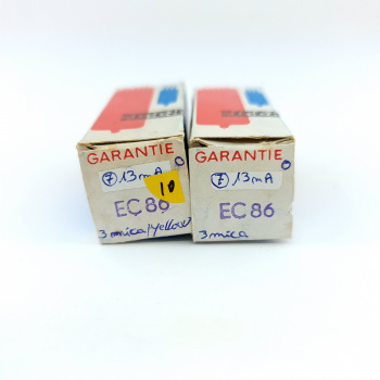 1 X EC86 RFT TUBE. 3 MICA....