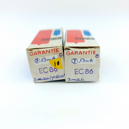 1 X EC86 RFT TUBE. 3 MICA. MATCHED PAIR. 10. CH158
