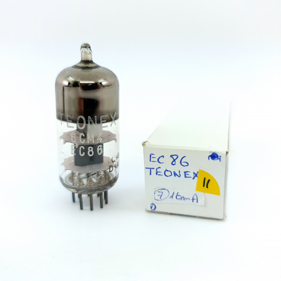 1 X EC86 TEONEX TUBE. 1960s VALVO PRODUCTION. SOLID GETTER. 11. CH158