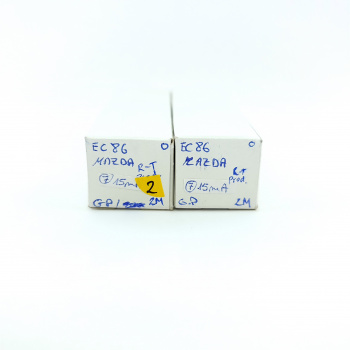 2 X EC86 MAZDA TUBE. 1960s... 2