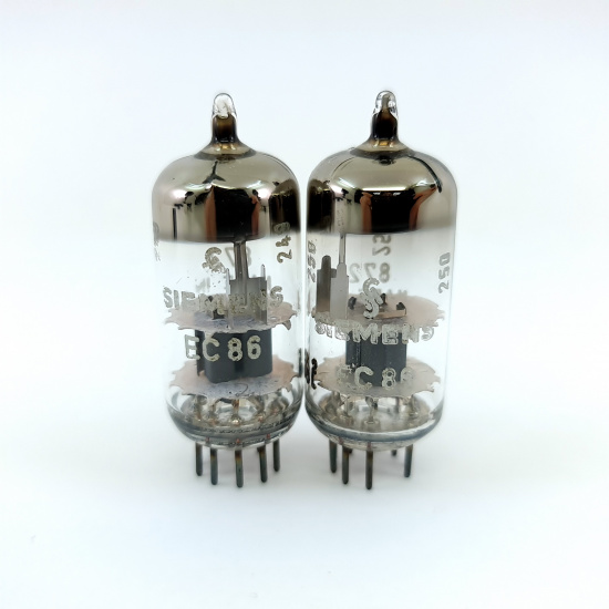 2 X EC86 SIEMENS TUBE. 1960s PRODUCTION. MATCHED PAIR. 8. CH159