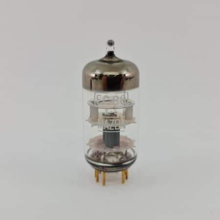 1 X EC86 MAZDA TUBE. 1960s TFK PROD. 3 MICA. GOLD PIN. 25. CH159