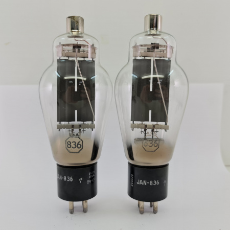 2 X JAN 836 RCA TUBE. 1970s PRODUCTION. MATCHED PAIR. 2. CH161