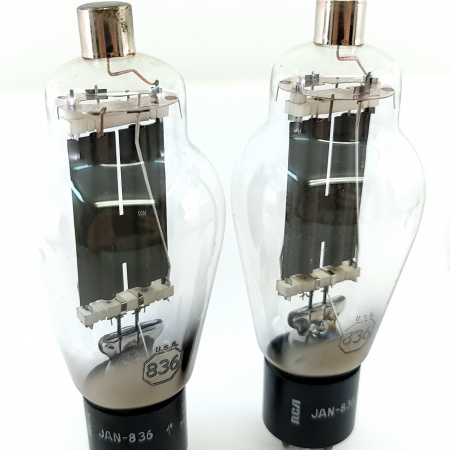 2 X JAN 836 RCA TUBE. 1970s PRODUCTION. MATCHED PAIR. 2. CH161
