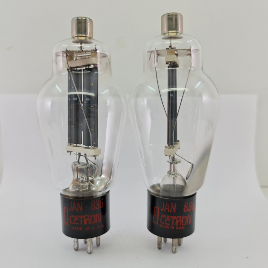 2 X JAN 836 CETRON TUBE. 1980s...