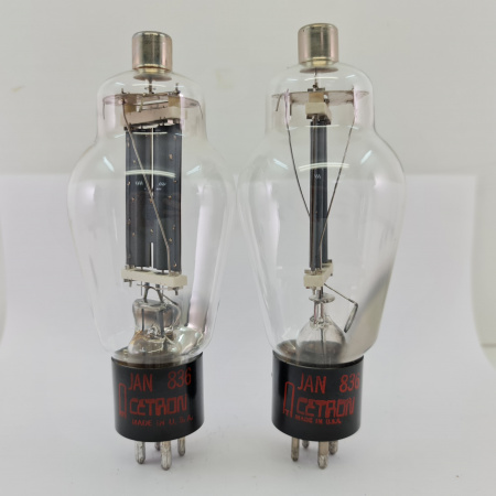 2 X JAN 836 CETRON TUBE. 1980s PRODUCTION. MATCHED PAIR. 4. CH161