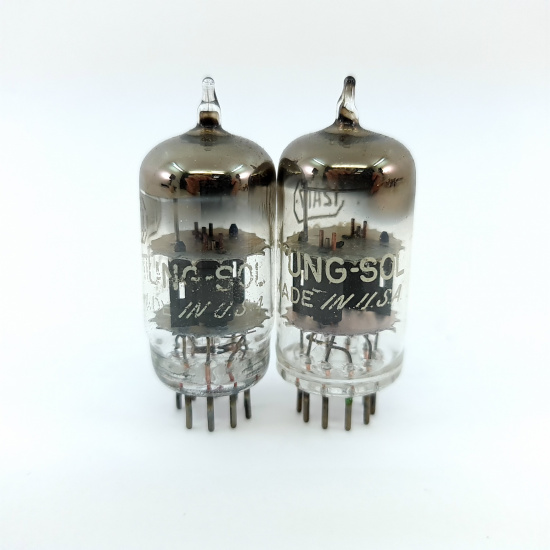 2 X ECC81 / 12AT7 TUNGSOL TUBE. 1950s...