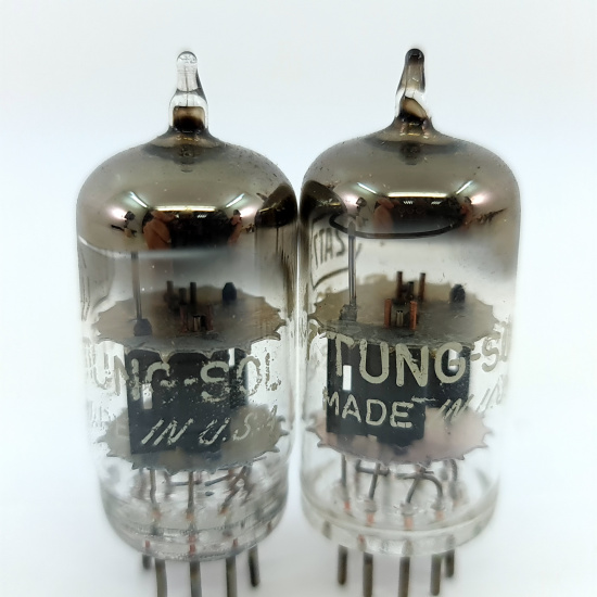 2 X ECC81 / 12AT7 TUNGSOL TUBE. 1950s...
