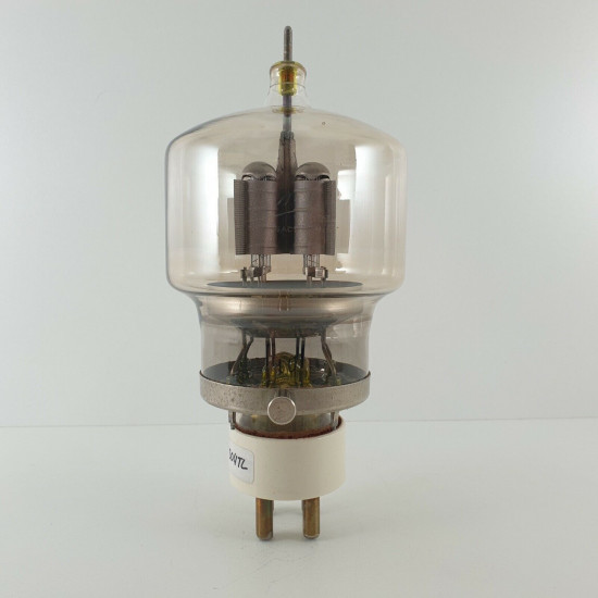 1 X 304TL / VT129 EIMAC TUBE. EXTERIOR GRID RING. OLD PLATES. USED. 4U  ENA