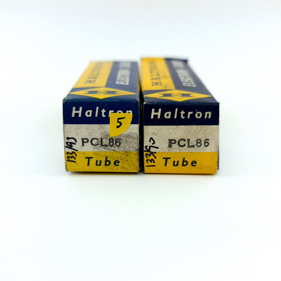 2 X PCL86 HALTRON TUBE. 1960s PROD. PAIR. 5. CB397
