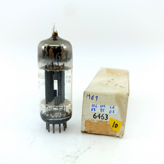 1 X 6463 GENERAL ELECTRIC TUBE. 1969 PRODUCTION. D-GETTER. 10. CB397