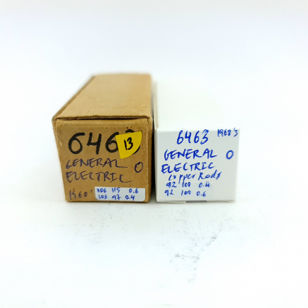 2 X 6463 GENERAL ELECTRIC. 1960s PRODUCTION. MATCHED PAIR. 13. CB397