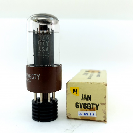 1 X JAN 6V6GTY GENERAL ELECTRIC. 1960s PRODUCTION. 14. CB397