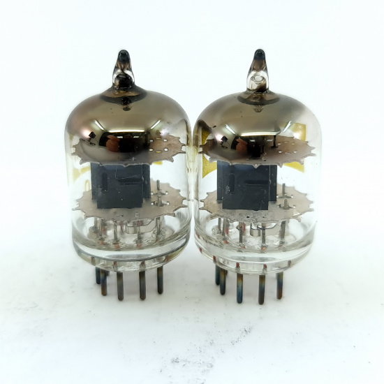 2 X 5670 RAYTHEON TUBE. BLACK PLATES....