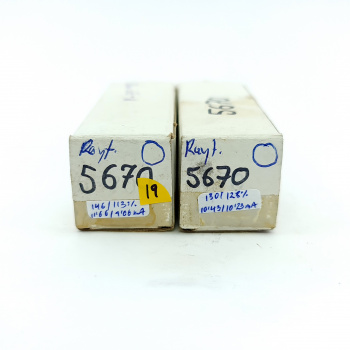 2 X 5670 RAYTHEON TUBE....