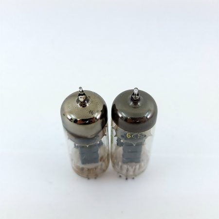 2 X 6CS7 FIVRE TUBE. 1950s PROD. BLACK PLATES. 23. CB397
