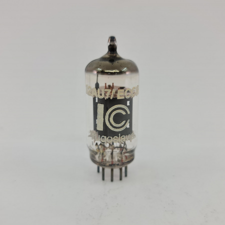 1 X 12AU7 / ECC82 ELEKTRONSKA INDUSTRIJA TUBE. 1960s PROD. COPPER RODS.25.CB397