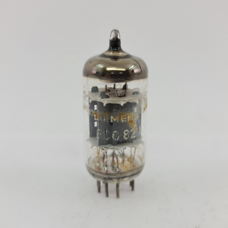 1 X ECC82 SIEMENS TUBE. 1960s PROD. COPPER RODS. 28. CB397