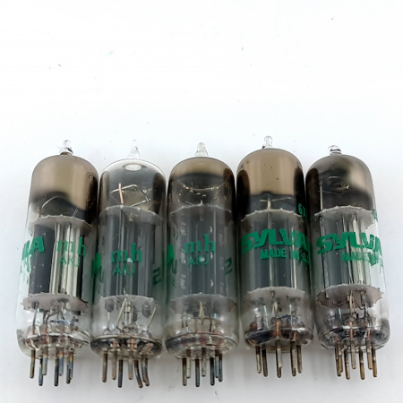 5 X 6X4 SYLVANIA TUBE. 1960s PROD. BLACK PLATES. SQUARE GETTER. 37. CB397