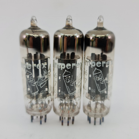 3 X 6X4 AMPEREX BUGLE BOY TUBE. 1960s MULLARD PROD. B-CODES. 38. CB397