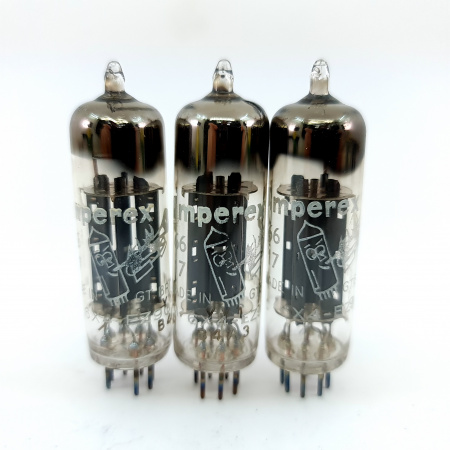 3 X 6X4 AMPEREX BUGLE BOY TUBE. 1960s MULLARD PROD. B-CODES. 38. CB397