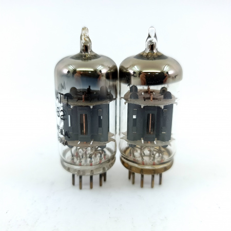 2 X ECC82 MINIWATT TUBE. 1960s BARCELONA PROD. MATCHED PAIR. 39. CB397