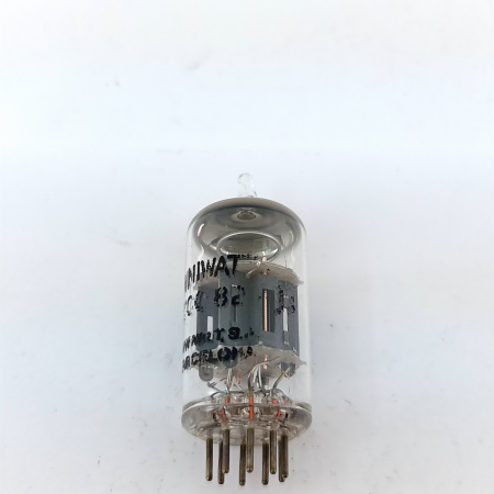 1 X ECC82 MINIWATT. 1960s BARCELONA PROD. COPPER RODS. 40. CB397