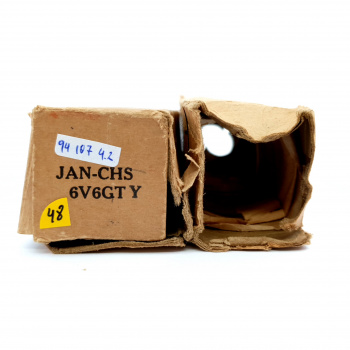 2 X JAN CHS 6V6GTY TUBE....