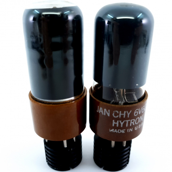 2 X JAN CHS 6V6GTY TUBE. 1950s PROD....