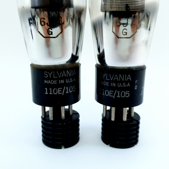 2 X 6J7G SYLVANIA TUBE. 1960s PROD....