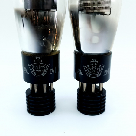 2 X 6J7G SYLVANIA TUBE. 1960s PROD. FLAT GETTER. 59.  CB397