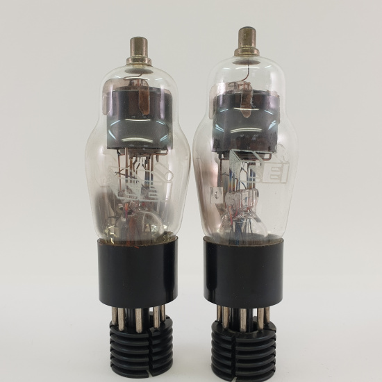 2 X 6J7G CEI TUBE. 1960s PROD. BLACK...