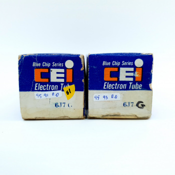 2 X 6J7G CEI TUBE. 1960s... 2