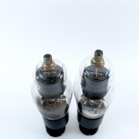 2 X 6J7G CEI TUBE. 1960s PROD. BLACK PLATES. MATCHED PAIR. 61. CB397
