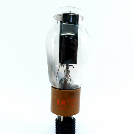 1 X 5R4GY KENRAD TUBE. 1950s PROD. BLACK PLATES. RECTANGULAR GETTER. 65. CB397