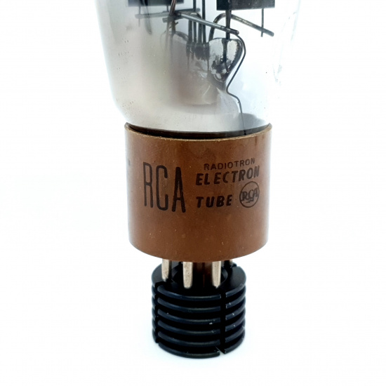 1 X 5R4GY RCA TUBE. 1950s PROD. BLACK...