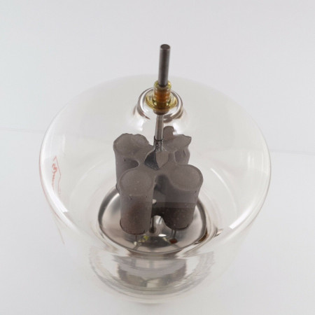 1 X JAN CIM 304TL / VT129 EIMAC TUBE. RED LOGO. MODERN PLATES. 1960s. NOS 1  ENA